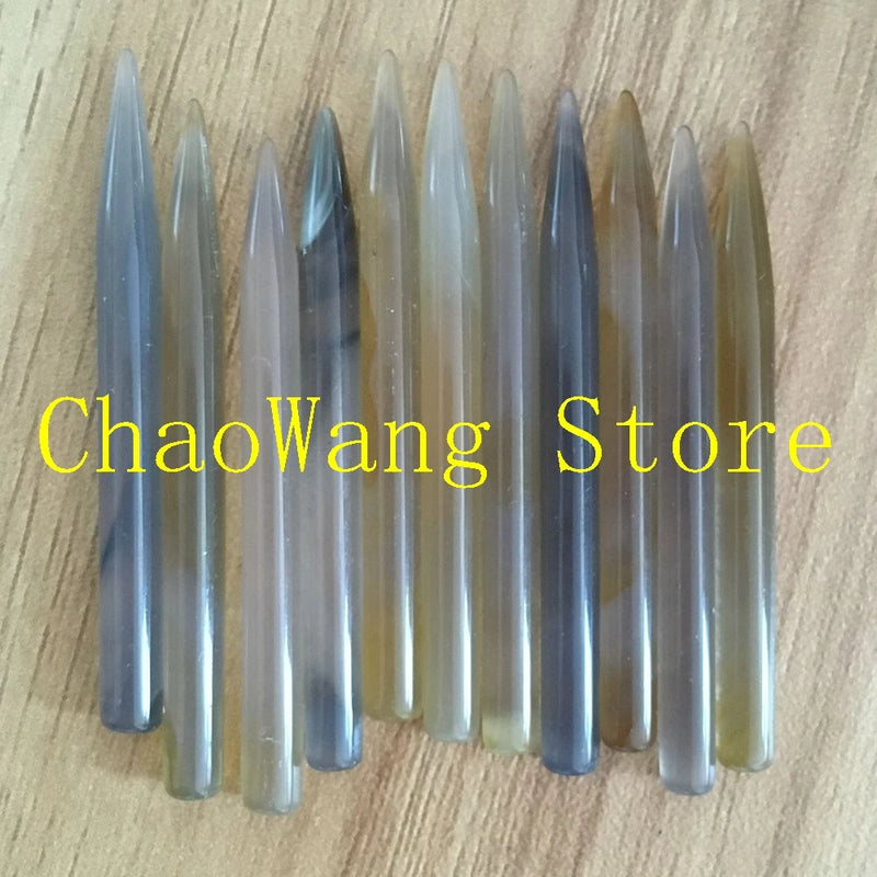 10PCS Agate Burnisher Hand Jewelry Polishing Tool Silver Polishing Tools