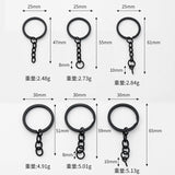 10PCS/Pack Screw Eye Pin Key Chain 25mm 30mm Key Rings with Lobster Clasps