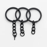 10PCS/Pack Screw Eye Pin Key Chain 25mm 30mm Key Rings with Lobster Clasps