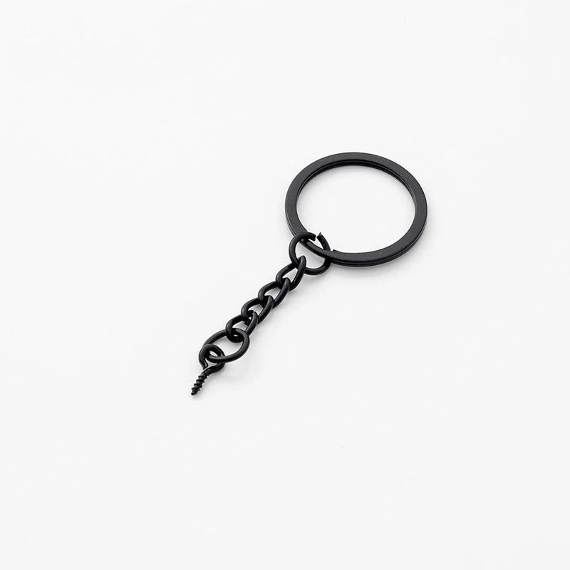 10PCS/Pack Screw Eye Pin Key Chain 25mm 30mm Key Rings with Lobster Clasps