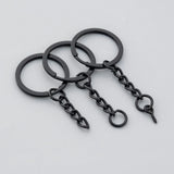 10PCS/Pack Screw Eye Pin Key Chain 25mm 30mm Key Rings with Lobster Clasps