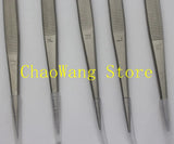 10PCS/Pack XF to XL1 Jewelry Tweezers Groove Diamond Tweezers Stainless Steel