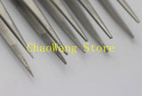 10PCS/Pack XF to XL1 Jewelry Tweezers Groove Diamond Tweezers Stainless Steel