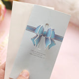 10PCS Pink Bow-Knot Greeting Cards Postcards Wedding Invitation