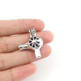 10PCS Hair Dryer Pearl Cage Floating Locket Aromatherapy Diffuser Pendant