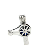 10PCS Hair Dryer Pearl Cage Floating Locket Aromatherapy Diffuser Pendant