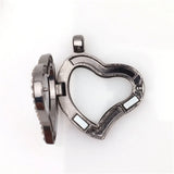 10PCS Glass Heart Floating Locket Pendant Charms Jewelry Making