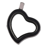 10PCS Glass Heart Floating Locket Pendant Charms Jewelry Making