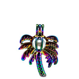 10PCS Coconut Tree Pearl Cage Locket Aromatherapy Diffuser Pendant