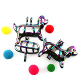 10PCS Dog Pearl Cage Locket Pendant for Necklace Keychain Jewelry