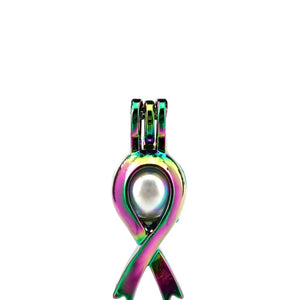 10PCS Cross Knot Charm Pearl Cage Locket Aromatherapy Diffuser Pendant Accessory