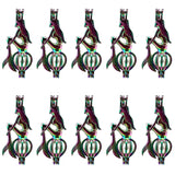 10PCS Mermaid Charm Bead Cage Locket Pendant Gift Necklace Keychain