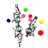 10PCS Mermaid Charm Bead Cage Locket Pendant Gift Necklace Keychain