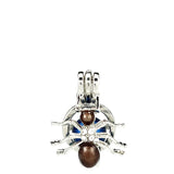 10PCS Spider Pearl Cage Locket Aromatherapy Diffuser Pendant Gift Necklace