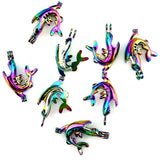 10PCS Sharks Charms Pearl Cage Locket Aromatherapy Diffuser Pendant