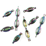 10PCS Oval Olive Pearl Cage Locket Aromatherapy Pendant For Jewelry Making