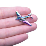 10PCS Rainbow Aircraft Airplane Pendant Alloy Charms For Jewelry Crafts