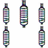 10PCS Rainbow Charm Capsules Pearl Cage Locket Aromatherapy Diffuser Pendant