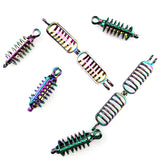 10PCS Rainbow Charm Capsules Pearl Cage Locket Aromatherapy Diffuser Pendant