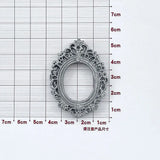 10PCS Oval Photo Frame DIY Resin Frame for Headdress Decoration