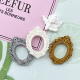 10PCS Oval Photo Frame DIY Resin Frame for Headdress Decoration