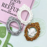 10PCS Oval Photo Frame DIY Resin Frame for Headdress Decoration