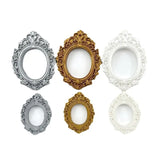 10PCS Oval Photo Frame DIY Resin Frame for Headdress Decoration