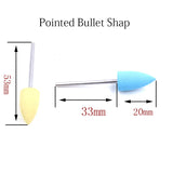 10PCS Rubber Grinding Head Jewelry Polishing Tool Dental Jade Polishing Head