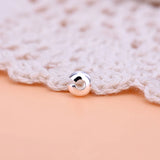 10PCS S925 Pure Silver Open Bead Crescent Buckle String Bead Accessories