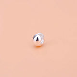 10PCS S925 Pure Silver Open Bead Crescent Buckle String Bead Accessories