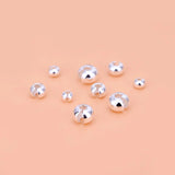 10PCS S925 Pure Silver Open Bead Crescent Buckle String Bead Accessories