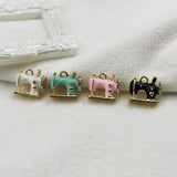 10PCS Sewing Machine Enamel Charms DIY Jewelry Accessories