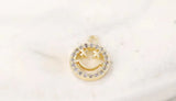 10PCS Smile Face Charms Pendants for DIY Necklace Bracelet Jewelry