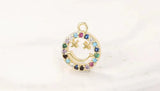 10PCS Smile Face Charms Pendants for DIY Necklace Bracelet Jewelry