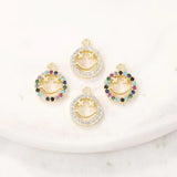 10PCS Smile Face Charms Pendants for DIY Necklace Bracelet Jewelry