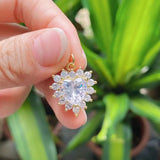 10PCS Small Crystal Zircon Heart Charms for DIY Jewelry Making