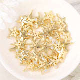 10PCS Star Charms Pendants Copper Zirconia DIY Jewelry Wedding Gift
