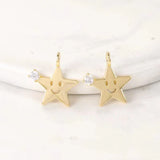 10PCS Star Charms Pendants Copper Zirconia DIY Jewelry Wedding Gift