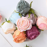 10PCS Silk Artificial Rose Head for DIY Wreaths Wedding Decoration