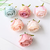 10PCS Silk Artificial Rose Head for DIY Wreaths Wedding Decoration