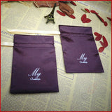 10PCS Silk Gift Bags with Ribbon Packaging Jewelry Satin Drawstring Pouch