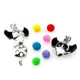 Skull Wing Pearl Cage Floating Charms Locket Aromatherapy Diffuser Pendant