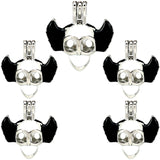 Skull Wing Pearl Cage Floating Charms Locket Aromatherapy Diffuser Pendant