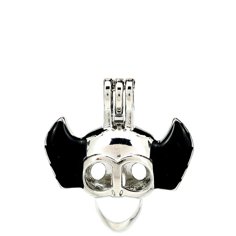 Skull Wing Pearl Cage Floating Charms Locket Aromatherapy Diffuser Pendant