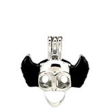 Skull Wing Pearl Cage Floating Charms Locket Aromatherapy Diffuser Pendant
