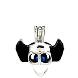 Skull Wing Pearl Cage Floating Charms Locket Aromatherapy Diffuser Pendant