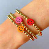 10PCS Smiley Face Clay Beads Bracelet Bohemian Femme Jewelry High Bracelets