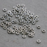 10PCS Metal Snow Beads 6mm for Bracelet Necklace DIY Jewelry Making