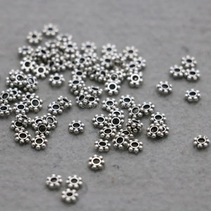 10PCS Metal Snow Beads 6mm for Bracelet Necklace DIY Jewelry Making