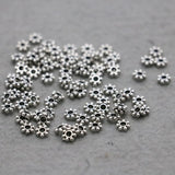 10PCS Metal Snow Beads 6mm for Bracelet Necklace DIY Jewelry Making